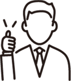 ワンストップで対応するアイコン